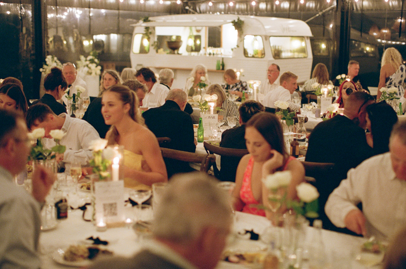 Wedding reception guests celebrating at Claybank Wedding Venue near Whangarei, Northland